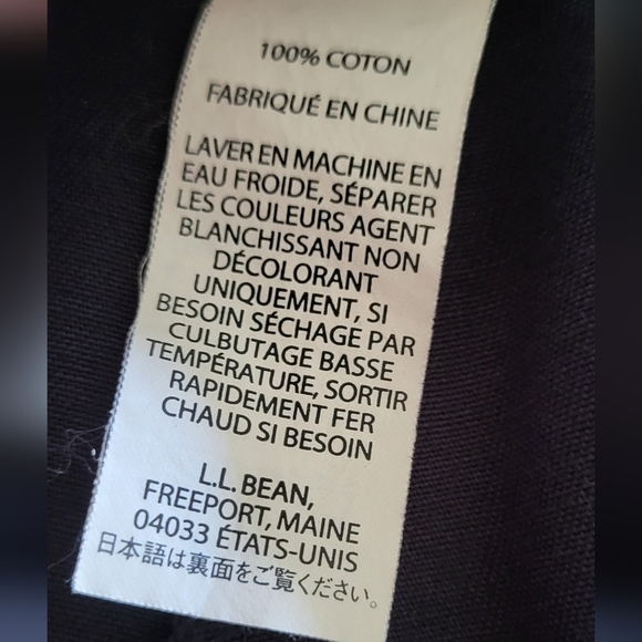 LL Bean Cotton Wrinkle Resistant Crop Pants - Picture 6 of 10